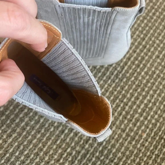 Ralph Lauren Grey Kid Suede Women’s Boots - Size 8.5 - Picture 6 of 6